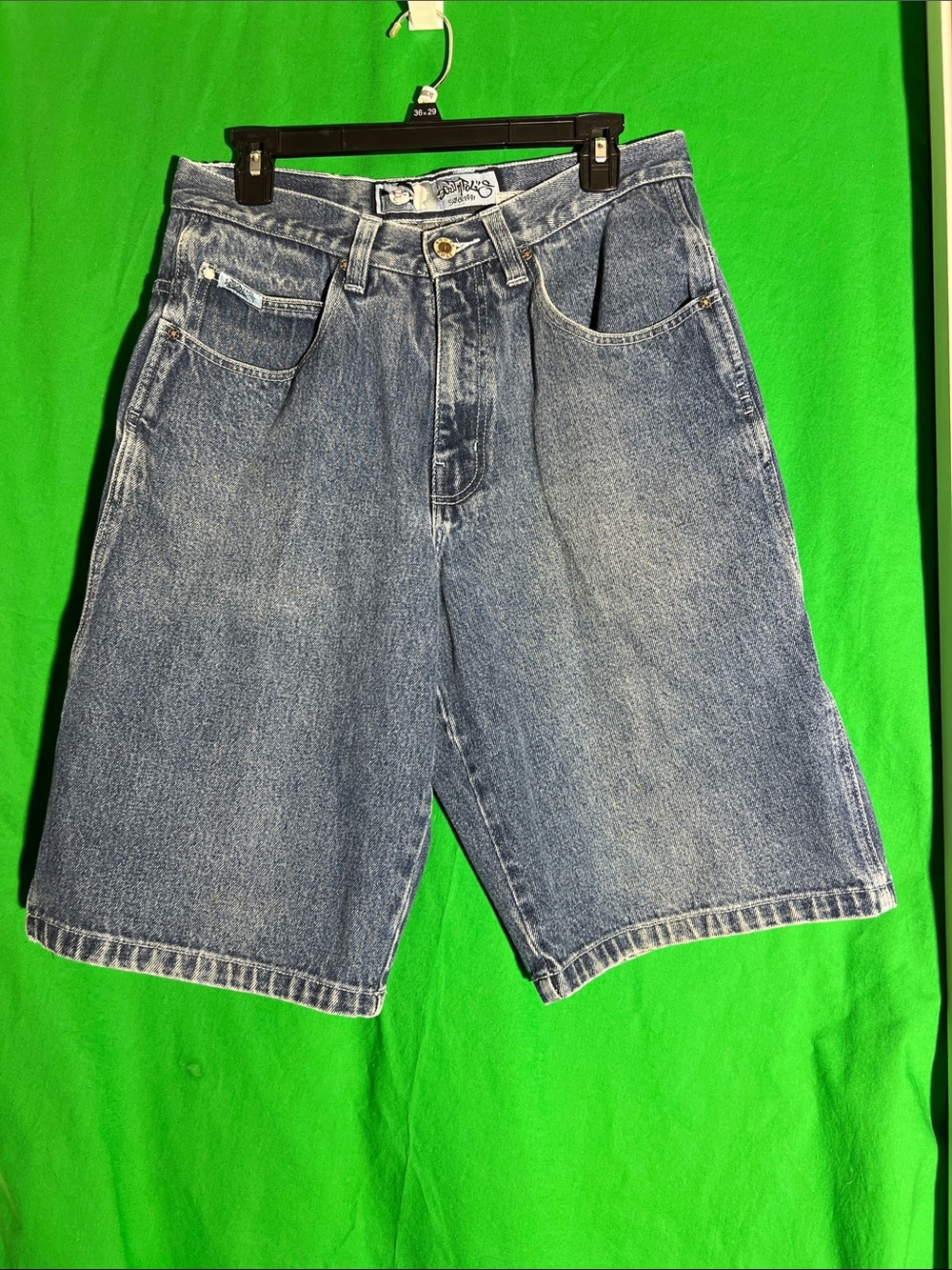 South Pole Men's Light Blue Denim Jean Shorts